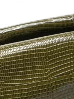 GIANNI CHIARINI COLETTE Pochette In Pelle Stampa Lucertolina -borsa alla moda negozio gianni chiarini colette pochette in pelle stampa lucertolina olive 8057145979885 3