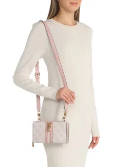 GUESS GINEVRA LOGO Mini Borsa A Tracolla -borsa alla moda negozio guess ginevra logo mini borsa a tracolla blush logo 190231673422 3