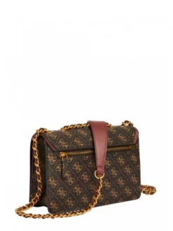 GUESS IZZY Convertible Borsetta A Spalla / A Tracolla 7 GUESS IZZY Convertible Borsetta A Spalla / A Tracolla -borsa alla moda negozio guess izzy convertible borsetta a spalla a tracolla brown logo merlot 190231635741 3