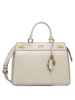 GUESS KATEY CROCO LUXURY Borsa A Mano Grande -borsa alla moda negozio guess katey croco luxury borsa a mano grande eggshell 190231634041 3