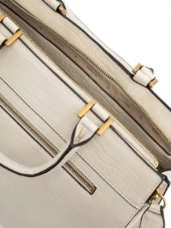 GUESS KATEY CROCO LUXURY Borsa A Mano Grande -borsa alla moda negozio guess katey croco luxury borsa a mano grande eggshell 190231634041 4