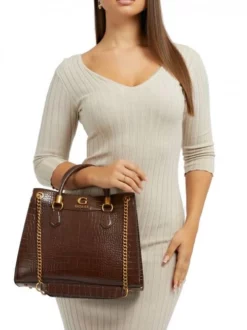 GUESS NELL CROC Borsa A Mano, A Spalla 6 GUESS NELL CROC Borsa A Mano, A Spalla -borsa alla moda negozio guess nell croc borsa a mano a spalla nero 190231674535 2