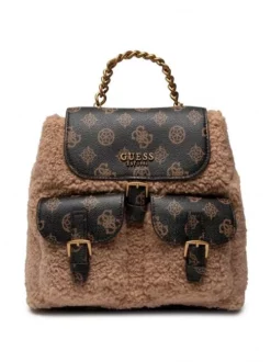GUESS NO LIMIT Zaino Con Flap -borsa alla moda negozio guess no limit zaino con flap mocha mul 190231631750 4