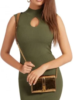 GUESS VIRTUAL Mini Bag A Tracolla -borsa alla moda negozio guess virtual mini bag a tracolla bronze 190231637882 3