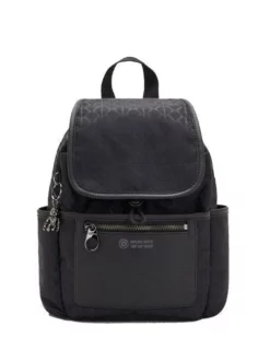 KIPLING CITY PACK Zainetto Con Patta -borsa alla moda negozio kipling city pack zainetto con patta signature black 196012548644 3