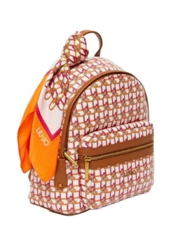LIUJO ESPLORATRICE Zaino Con Foulard -borsa alla moda negozio liujo esploratrice zaino con foulard lampone light 8057590986490 3