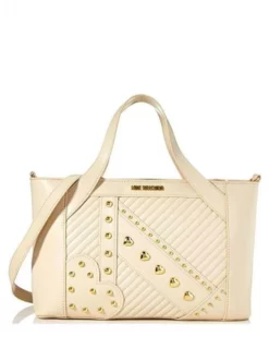 LOVE MOSCHINO Borsa A Mano Con Tracolla -borsa alla moda negozio love moschino borsa a mano con tracolla avorio 8051042675031 2