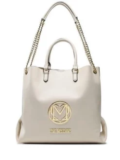 LOVE MOSCHINO Borsa A Mano E A Spalla -borsa alla moda negozio love moschino borsa a mano e a spalla avorio 8059965745596 2