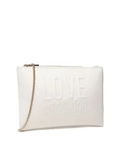 LOVE MOSCHINO CLUTCH CHAIN Borsetta A Tracolla -borsa alla moda negozio love moschino clutch chain borsetta a tracolla avorio 8054400224780 3