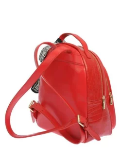 LOVE MOSCHINO CROCO PRINT Zaino Con Foulard -borsa alla moda negozio love moschino croco print zaino con foulard rosso 8054400639430 2