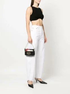 LOVE MOSCHINO GOLD LOGO Micro Bag A Mano, Con Tracolla