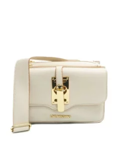 LOVE MOSCHINO HEART LOCK Borsa Mini A Tracolla -borsa alla moda negozio love moschino heart lock borsa mini a tracolla ecru 8059965979182 3