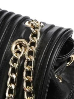 LOVE MOSCHINO HEART LOGO Zainetto Zigrinato -borsa alla moda negozio love moschino heart logo zainetto zigrinato nero 8059965684178 3