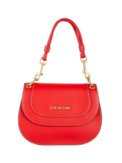 LOVE MOSCHINO LETTERING Mini Bag A Mano, Con Tracolla -borsa alla moda negozio love moschino lettering mini bag a mano con tracolla rosso 8059965684048 2