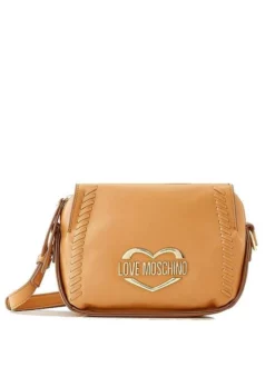 LOVE MOSCHINO LOVE HEART Borsetta A Tracolla -borsa alla moda negozio love moschino love heart borsetta a tracolla cammello2 8059965684529 4