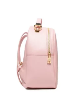 LOVE MOSCHINO METALLIC LOGO Zaino Tondo -borsa alla moda negozio love moschino metallic logo zaino tondo rosa 8054400225459 3