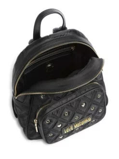 LOVE MOSCHINO NYLON EYELETS Zaino Donna 7 LOVE MOSCHINO NYLON EYELETS Zaino Donna -borsa alla moda negozio love moschino nylon eyelets zaino donna nero 8059965936963 3
