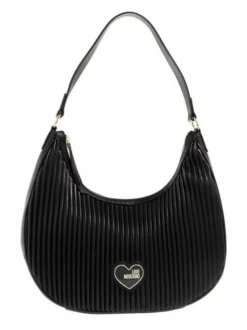 LOVE MOSCHINO PLEATED Borsa Sacca A Spalla -borsa alla moda negozio love moschino pleated borsa sacca a spalla nero 8059965744995 3