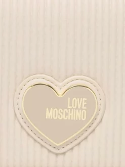 LOVE MOSCHINO PLEATED Pochette Con Tracolla -borsa alla moda negozio love moschino pleated pochette con tracolla avorio 8059965234700 2