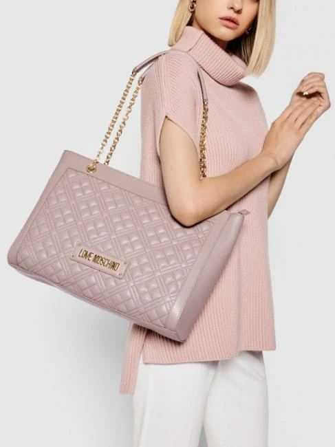 LOVE MOSCHINO QUILTED Shopping Bag Charm 1 LOVE MOSCHINO QUILTED Shopping Bag Charm