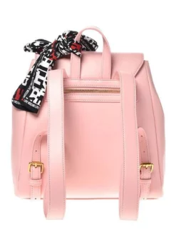 LOVE MOSCHINO SOFT&CHARM Zaino Con Foulard -borsa alla moda negozio love moschino softcharm zaino con foulard rosa 8054400007635 2