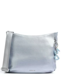 MANDARINA DUCK MELLOW LUX Borsa A Tracolla In Pelle Martellata -borsa alla moda negozio mandarina duck mellow lux borsa a tracolla in pelle martellata titanio 8032803751058 3