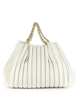 MANILA GRACE JASMINE Plissè Borsa A Mano, Con Tracolla