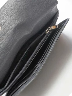 PIQUADRO BLACK SQUARE Pochette Con Polsierina, In Pelle -borsa alla moda negozio piquadro black square pochette con polsierina in pelle blu 8024671517539 2