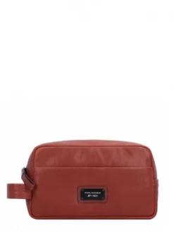 PIQUADRO HARPER Beauty Case In Pelle -borsa alla moda negozio piquadro harper beauty case in pelle cuoio 8024671596732 3