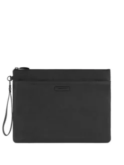 PIQUADRO MODUS RESTYLING Pochette Porta IPad In Pelle -borsa alla moda negozio piquadro modus restyling pochette porta ipad in pelle nero 8024671622226 2