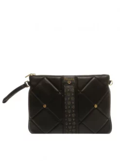 POLLINI CHESTERFIELD Pochette Con Tracolla -borsa alla moda negozio pollini chesterfield pochette con tracolla nero 8058051045817 3