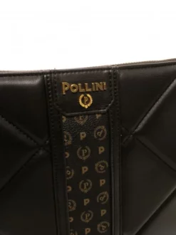 POLLINI CHESTERFIELD Pochette Con Tracolla -borsa alla moda negozio pollini chesterfield pochette con tracolla nero 8058051045817 4