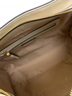 POLLINI COCCO LUX Borsa A Mano Manici Catena -borsa alla moda negozio pollini cocco lux borsa a mano manici catena avorio 8059965332185 3