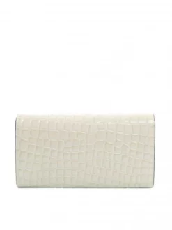 POLLINI COCCO LUX Pochette Con Tracolla In Metallo -borsa alla moda negozio pollini cocco lux pochette con tracolla in metallo avorio 8059965332345 3