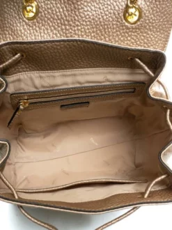 POLLINI SOFT PLAIN Zaino Con Flap -borsa alla moda negozio pollini soft plain zaino con flap oro marrone 8059965333281 2