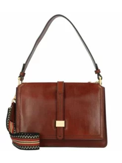 THE BRIDGE BEATRICE Borsa In Pelle Con Tracolla -borsa alla moda negozio the bridge beatrice borsa in pelle con tracolla marrone 8033748482328 2