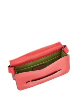 THE BRIDGE LUCREZIA Borsa A Spalla, In Pelle -borsa alla moda negozio the bridge lucrezia borsa a spalla in pelle salmone abb oro 8033748525353 3