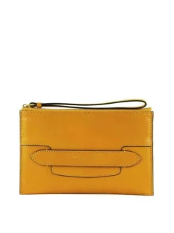 THE BRIDGE LUCREZIA Pochette Con Polsierina In Pelle 5 THE BRIDGE LUCREZIA Pochette Con Polsierina In Pelle -borsa alla moda negozio the bridge lucrezia pochette con polsierina in pelle giallo mais abb oro 8033748528262 2