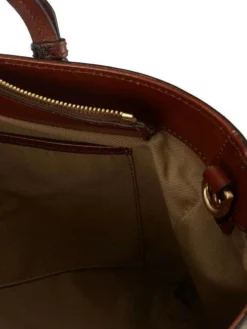 THE BRIDGE STROZZI Borsa A Mano Con Tracolla -borsa alla moda negozio the bridge strozzi borsa a mano con tracolla marrone 8033748500022 3