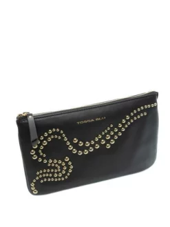 TOSCA BLU NIZZA Tracolla Tre Scomparti Con Borchie -borsa alla moda negozio tosca blu nizza tracolla tre scomparti con borchie nero 8050035382185 3