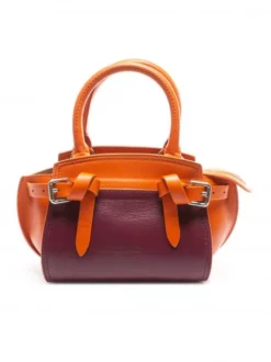 TRUSSARDI GITA COLOR BLOCKING MIni Bag In Pelle Con Tracolla -borsa alla moda negozio trussardi gita color blocking mini bag in pelle con tracolla leather red 8057735994625 3