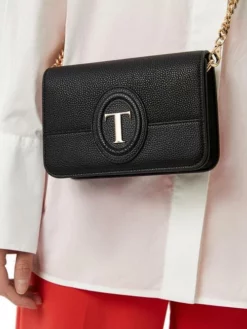 TRUSSARDI LOGO PATCH Mini Bag A Tracolla