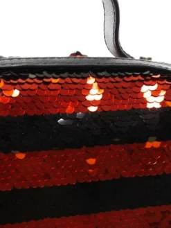 TRUSSARDI T-WOW Night Stripes Zaino Donna Con Paillettes -borsa alla moda negozio trussardi t wow night stripes zaino donna con paillettes black red 8057735756209 3