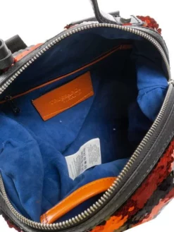 TRUSSARDI T-WOW Night Stripes Zaino Donna Con Paillettes -borsa alla moda negozio trussardi t wow night stripes zaino donna con paillettes black red 8057735756209 4