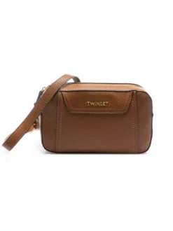 TWINSET BASIC Borsa A Tracolla 9 TWINSET BASIC Borsa A Tracolla -borsa alla moda negozio twinset basic borsa a tracolla cuoio scuro 8052860134885 4