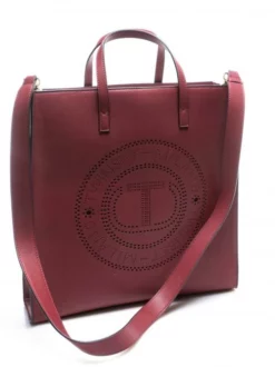 TWINSET LOGO FORELLATO Shopper Verticale Con Tracolla 7 TWINSET LOGO FORELLATO Shopper Verticale Con Tracolla -borsa alla moda negozio twinset logo forellato shopper verticale con tracolla lampone scuro 8051735892141 2