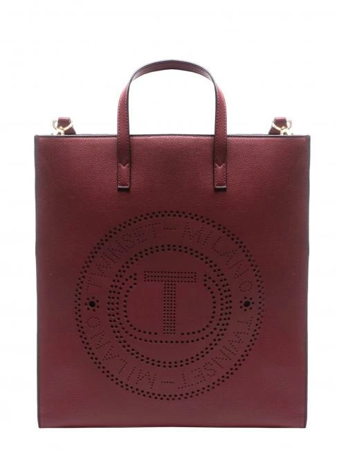 TWINSET LOGO FORELLATO Shopper Verticale Con Tracolla 1 TWINSET LOGO FORELLATO Shopper Verticale Con Tracolla