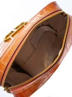 TWINSET Mini Bag A Tracolla In Pelle Stampa Coccodrillo -borsa alla moda negozio twinset mini bag a tracolla in pelle stampa coccodrillo stcocco sfumato tan powder 8051735891793 2