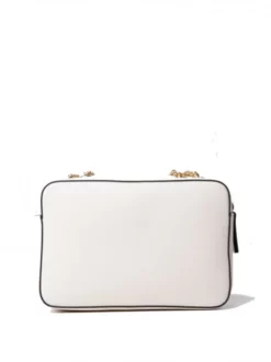 TWINSET QUILTED FRAME Borsa Tessuto Matelassé -borsa alla moda negozio twinset quilted frame borsa tessuto matelasse neve 8052860390212 4