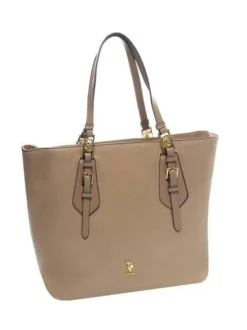 U.S. POLO ASSN. FOREST Shopping Bag -borsa alla moda negozio u s polo assn forest shopping bag light taupe 8052792423866 2
